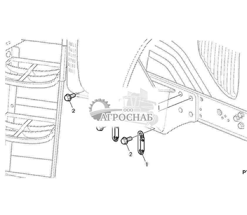 BRACKETS, FRONT LOADER 